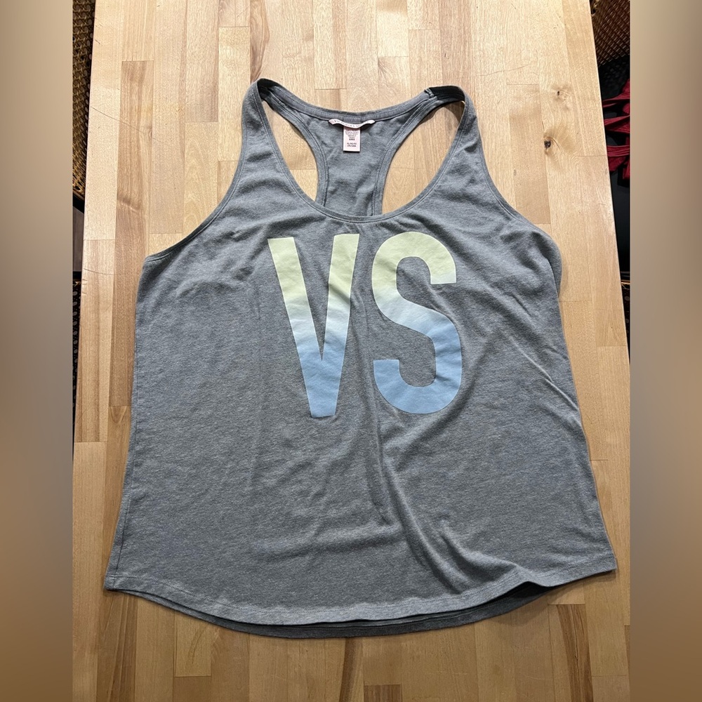 Victoria's‎ Secret Gray Tank Top with VS Logo